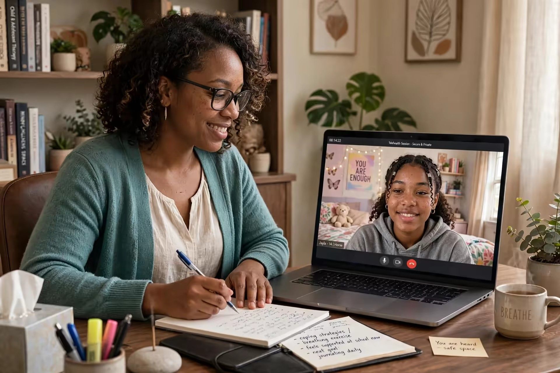 Family counselling support for children and teens.