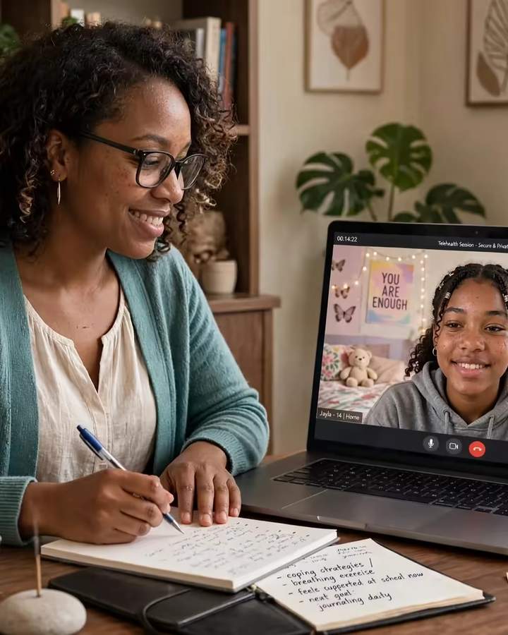 Family counselling support for children and teens.
